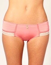 6IXTY8IGHT Micro Satin Lace Hipster Brief