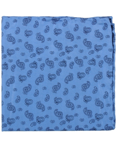 A Christensen Handkerchief Paisley Sky/Navy
