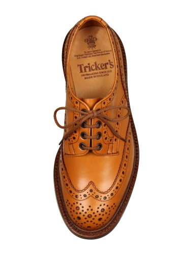 Acorn Tan Brogue Bourton Shoes by Tricker's