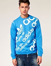 Adidas Originals Crew Neck Logo Sweat Shirt