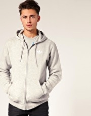 Adidas Originals Hooded Flock Zip Through Jumper - 2