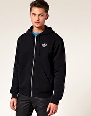 Adidas Originals Hooded Flock Zip Through Jumper - 3