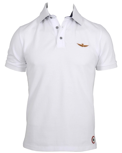 Aeronautica Polo Short Sleeve PO460 Piké White