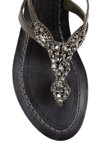 Akatong jewelled flat thong sandal by Antik Batik