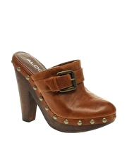 ALDO Hegyi Platform Mule Buckle Detail Clogs