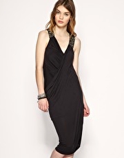 All Saints Malli Wrap Dress