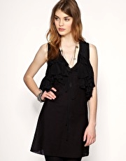 All Saints Silk Mona Shrug