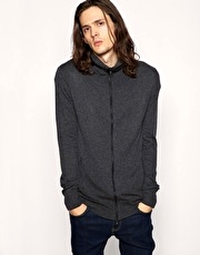 All Saints Trait Zip Through Sweat Top