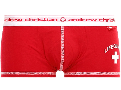 Andrew Christian - Lifeguard Flashback Boxer Red