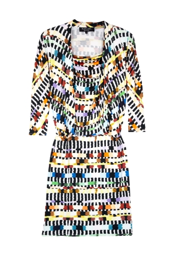 Animal Brush Print Jersey Dress by Paul Smith Black