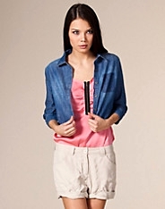 Ann Crop Denim Shirt