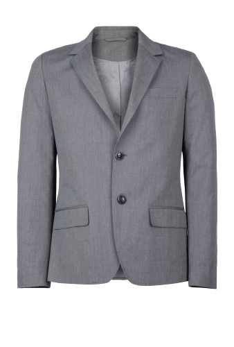 Anthracite Mini Chevron Cotton Blazer by APC