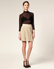 Antipodium Propagator Puff Spot Skirt in Silk Crepe de Chine