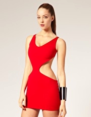 Aqua Dress Gem With Cut Out Sides