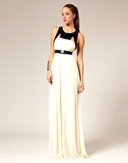 Aqua Jamie Maxi Dress With Harness Belt Detail