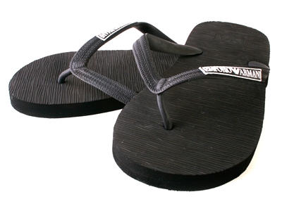 Armani - E.A Infradito Flip Flop Black