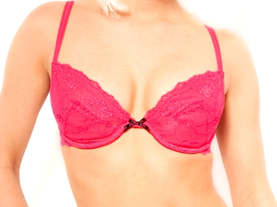 Armani - Lace Push Up Bra Candy Red