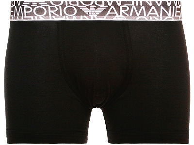 Armani - Printed WB Black Boxer Brief