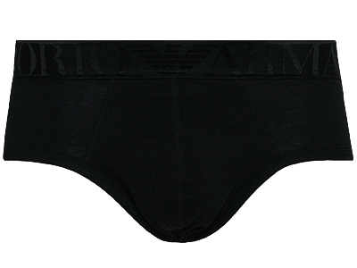Armani - Stretch Cotton Black Brief