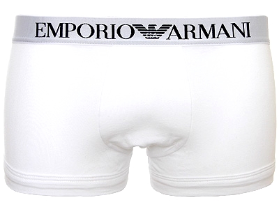 Armani - Stretch Cotton White Trunk