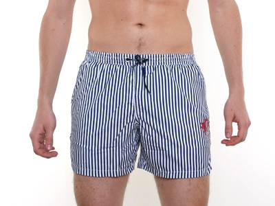 Armani - Stripe Swimshorts Oyster