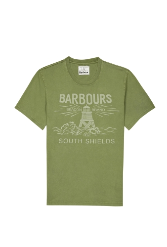 Army Green Beacon Tee by Barbour