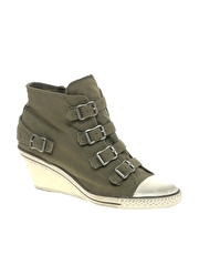 Ash Genial Mid Wedge Buckle Trainer