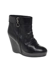 Ash Uma Leather Ankle Zip Boots