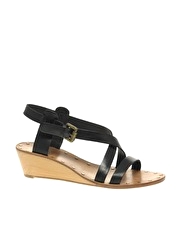 Ash Wasa Demi Wedge Cross Strap Sandals