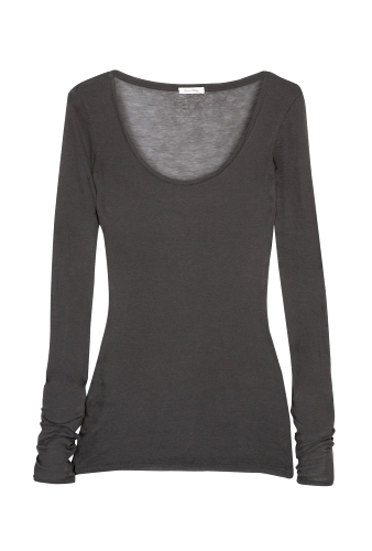 Ashen Massachussets Long Sleeve T-Shirt by American Vintage