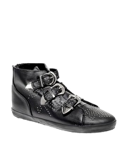 ASOS 3-Buckle Studded Hi-Top