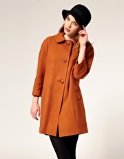 ASOS '60s Bow Pocket Coat