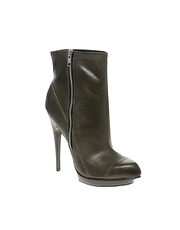 ASOS ABRAHAM Spikey Heel Zip Ankle Boot