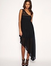ASOS Asymmetric Beaded Cage Dress