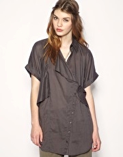 ASOS Asymmetric Wrap Back Shirt