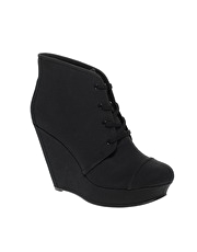 ASOS AVANTI Canvas Wedge Boot - 2