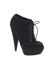ASOS AVENUE Wool High Lace Up Hiker Boot