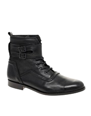 ASOS BLACK Strap Boots