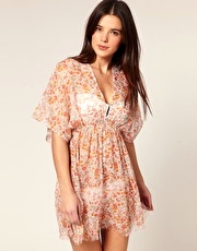 ASOS Blossom Print Chiffon Cover Up