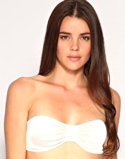 ASOS Boudoir Satin And Mesh Panel Bandeau Bra