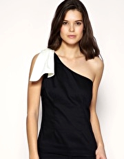 ASOS Bow One Shoulder Top