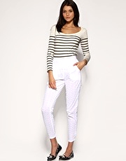 ASOS Broderie Anglaise Peg Trousers