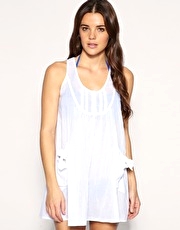 ASOS Bunny Tie Pocket Trapeze Dress