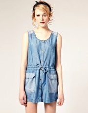 ASOS Button Through Patch Dress