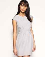 ASOS Cap Sleeve Seam Detail Dress
