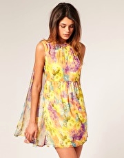 ASOS Cape Back Floral Dress