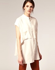 ASOS Cape Back Longline Shirt