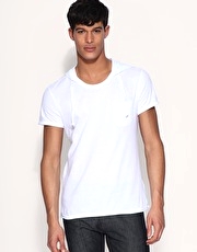 ASOS Chest Pocket Short Sleeve Jersey Hoodie