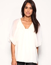 ASOS Chiffon Blouson Top
