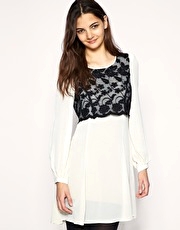 ASOS Cotton Crochet Top Swing Dress